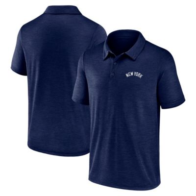 Fanatics Men's MLB New York Yankees Lightweight Unstoppable Polo, Navy Blue, Small