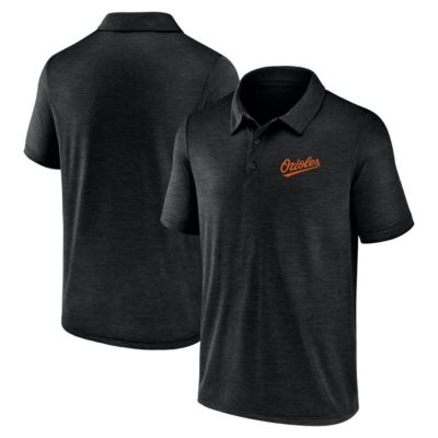 Fanatics Men's MLB Baltimore Orioles Lightweight Unstoppable Polo, Black, Small