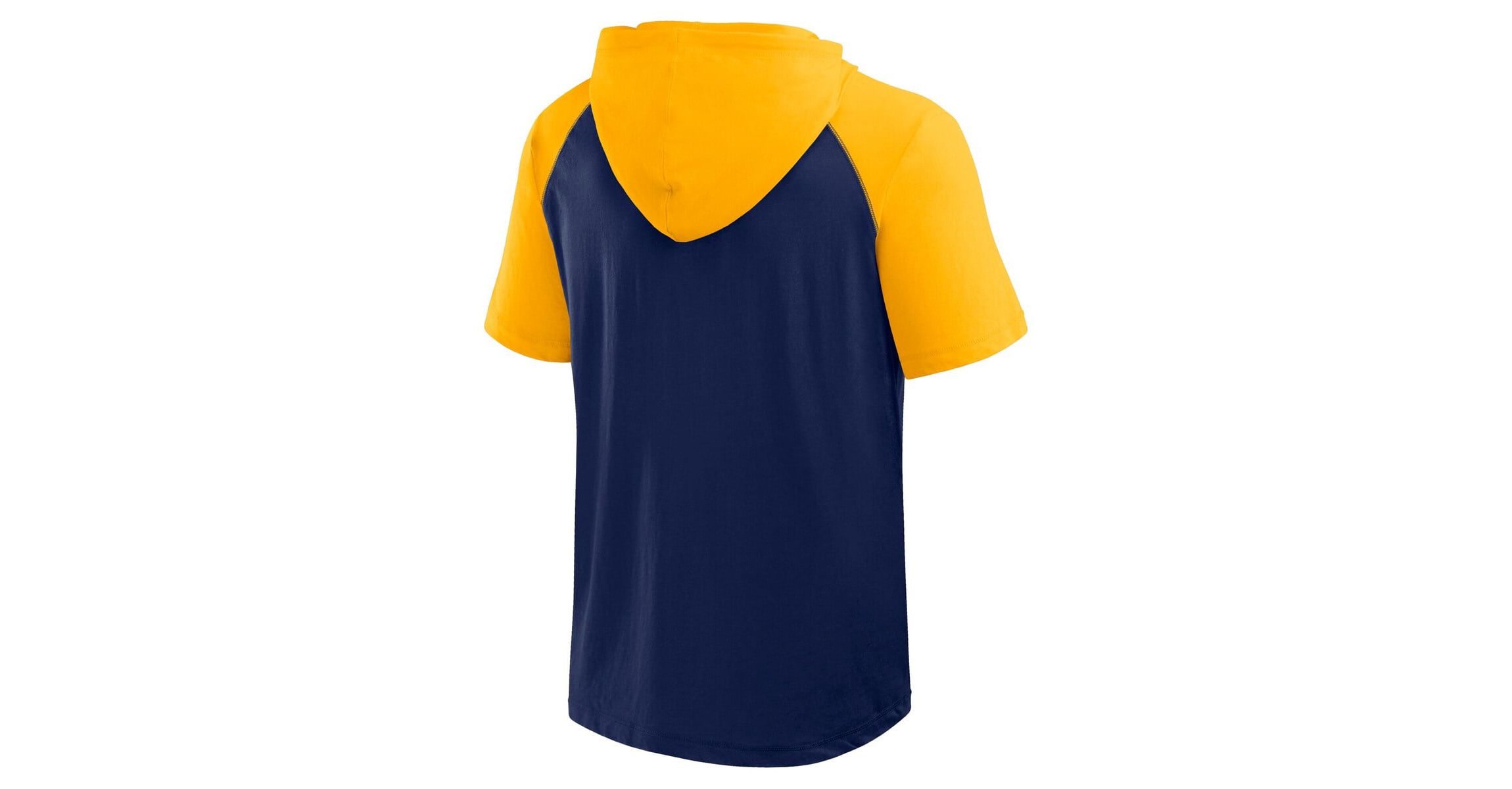 MLB Logo Athletic Milwaukee Brewers Prime Raglan Short Sleeve Hoodie T-Shirt