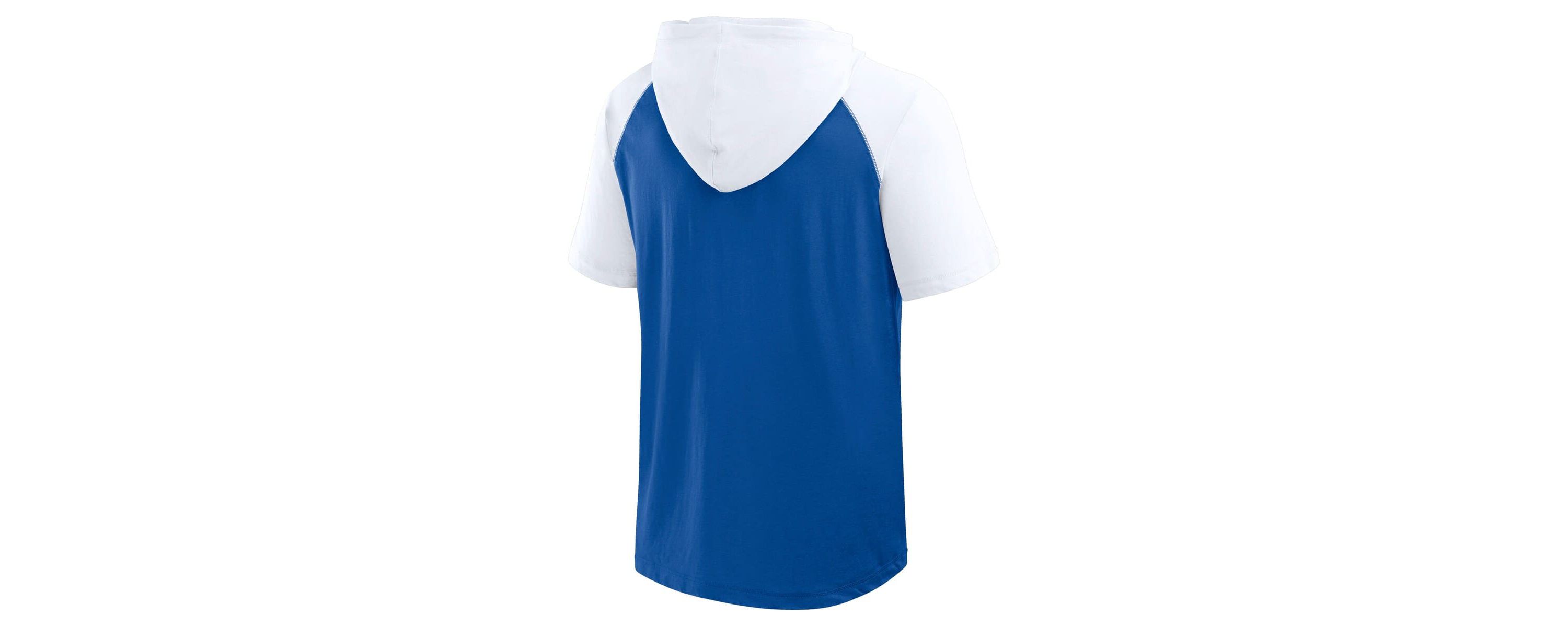 MLB Logo Athletic Los Angeles Dodgers Prime Raglan Short Sleeve Hoodie T-Shirt