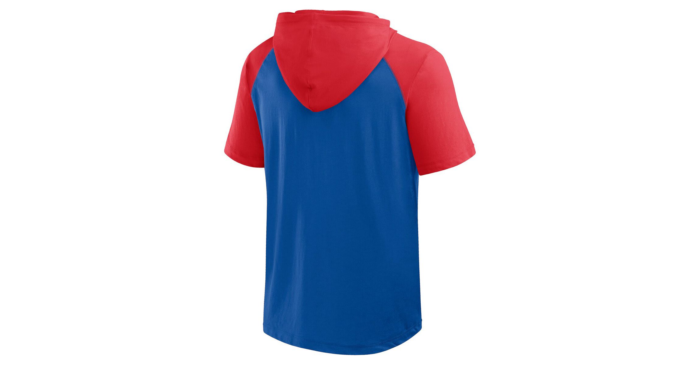 MLB Logo Athletic Chicago Cubs Prime Raglan Short Sleeve Hoodie T-Shirt