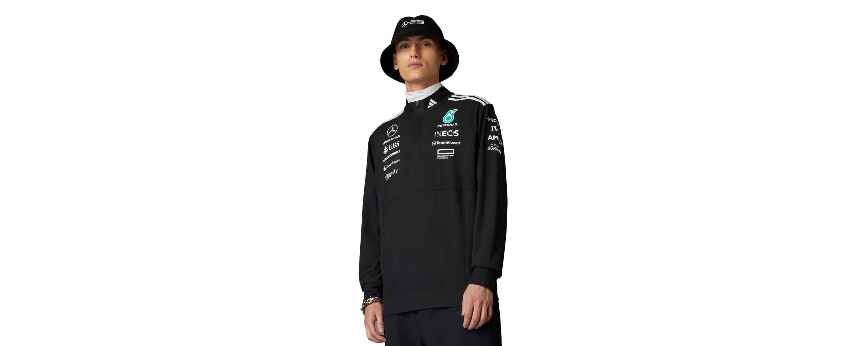 Formula 1 Mercedes-AMG Petronas F1 Team Team Wear Quarter-Zip Pullover Sweatshirt