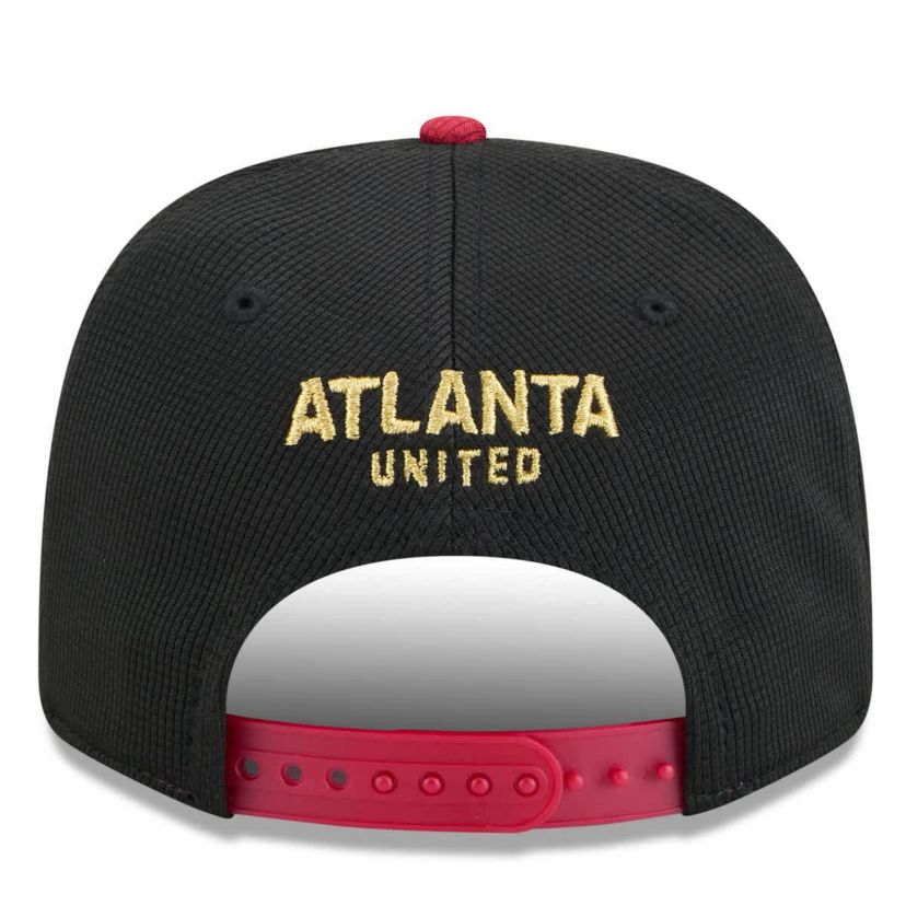 MLS Black/Red Atlanta United FC 2025 Jersey Hook 9SEVENTY Stretch-Snap Hat