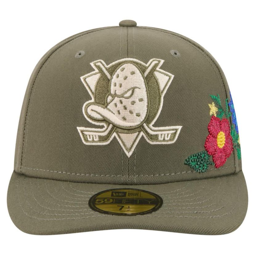 NHL Anaheim Ducks Tonal Florals 59FIFTY Fitted Hat