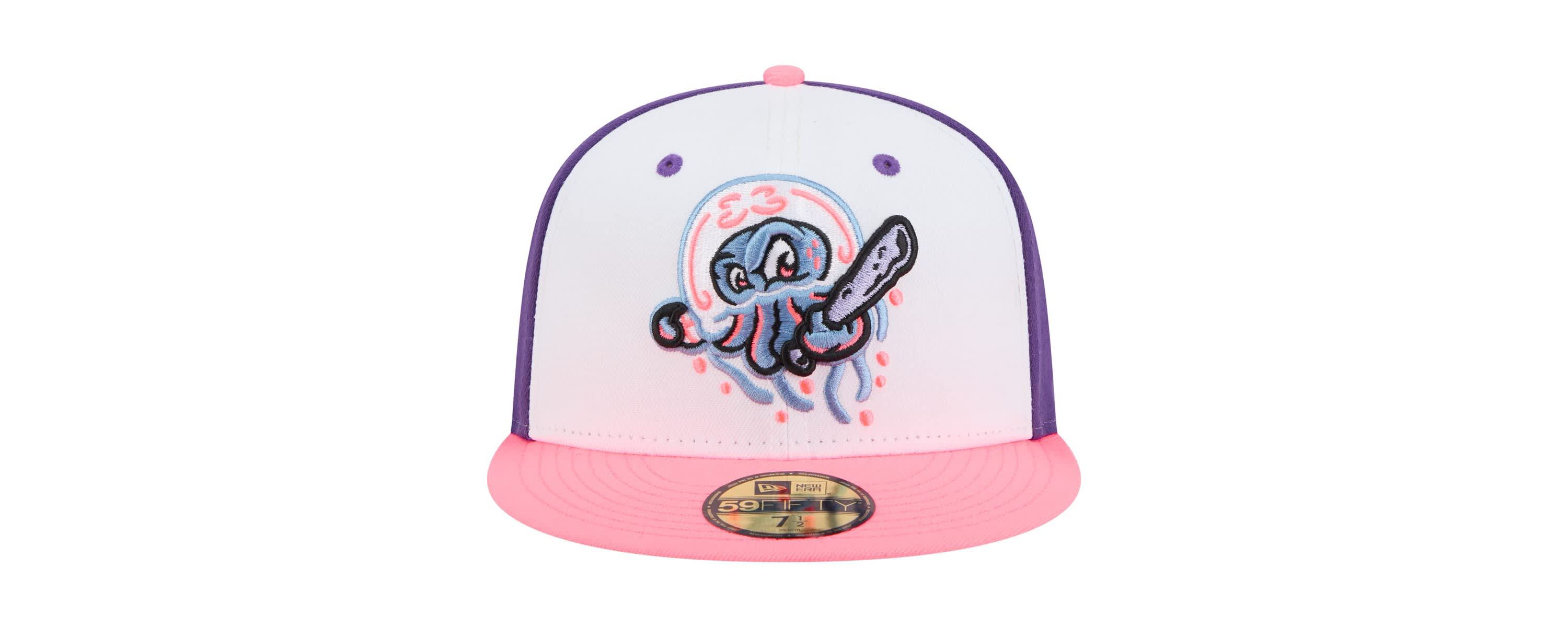 MiLB White/Purple Jersey Shore BlueClaws Copa de la Diversión 59FIFTY Fitted Hat