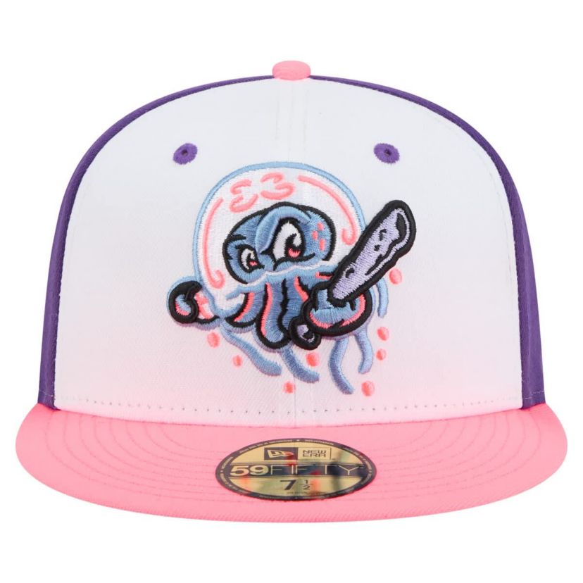 MiLB White/Purple Jersey Shore BlueClaws Copa de la Diversión 59FIFTY Fitted Hat