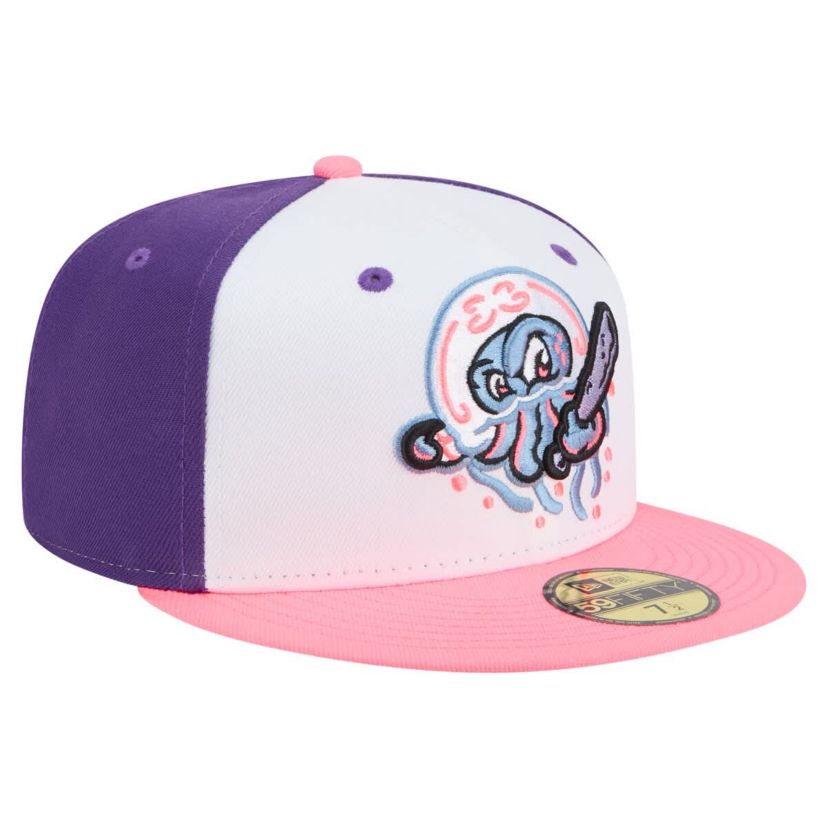 MiLB White/Purple Jersey Shore BlueClaws Copa de la Diversión 59FIFTY Fitted Hat