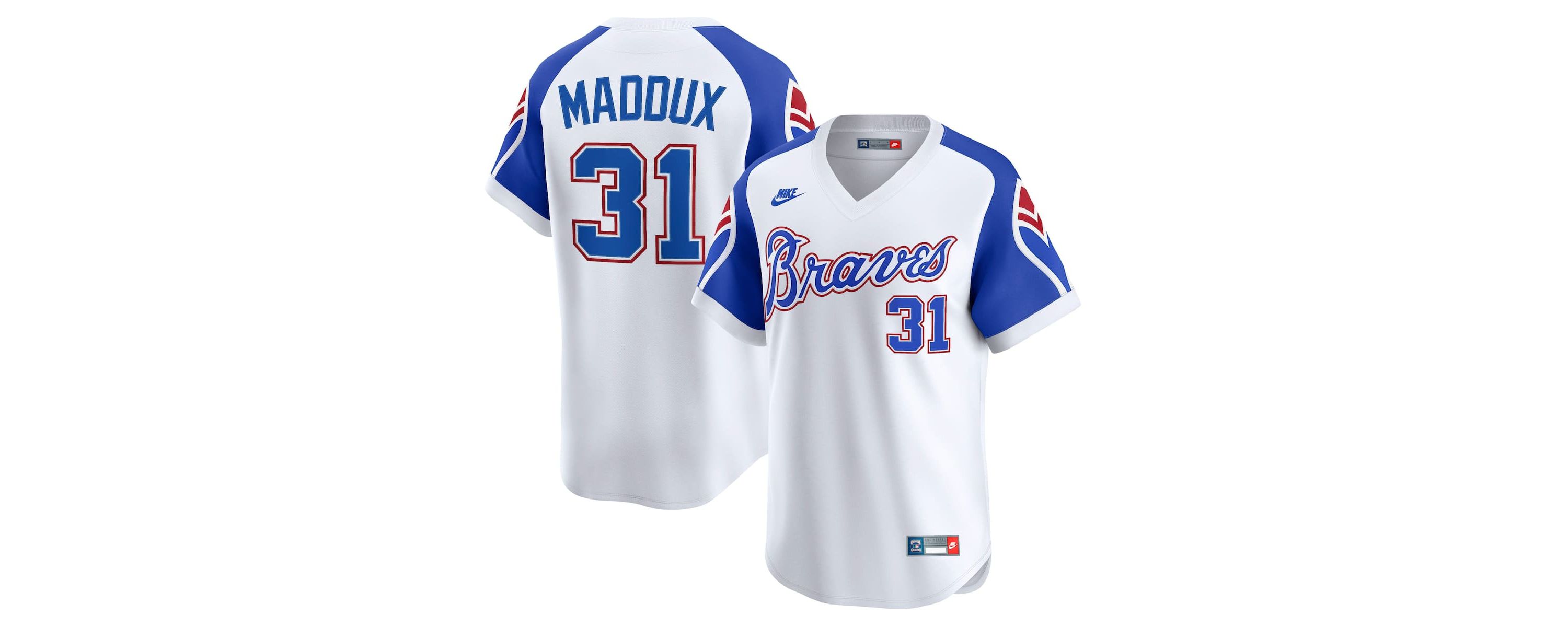 MLB Nike Greg Maddux Atlanta Braves Throwback Cooperstown Collection Limited Jersey
