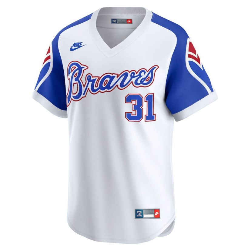 MLB Nike Greg Maddux Atlanta Braves Throwback Cooperstown Collection Limited Jersey