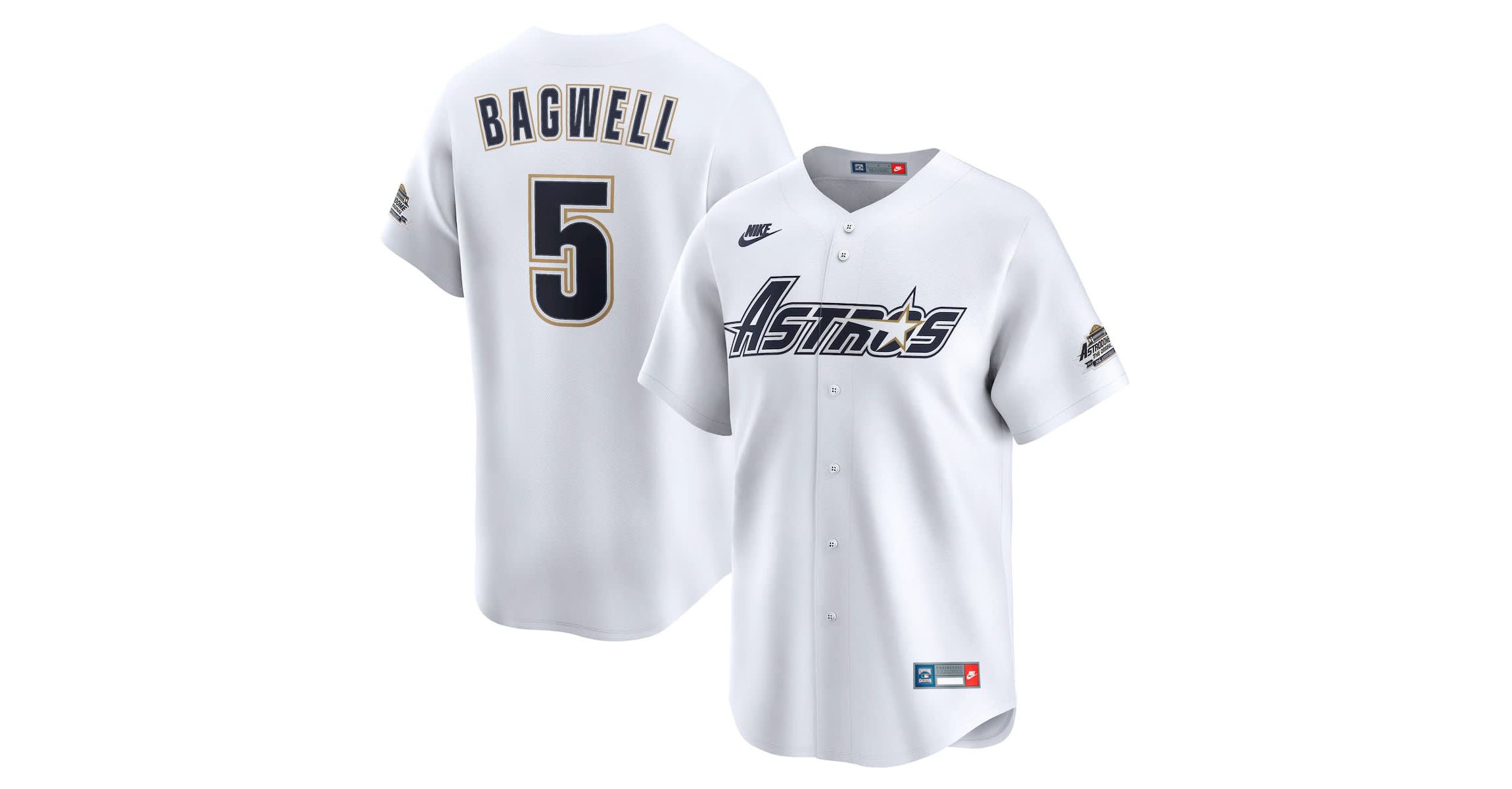MLB Nike Jeff Bagwell Houston Astros Throwback Cooperstown Collection Limited Jersey