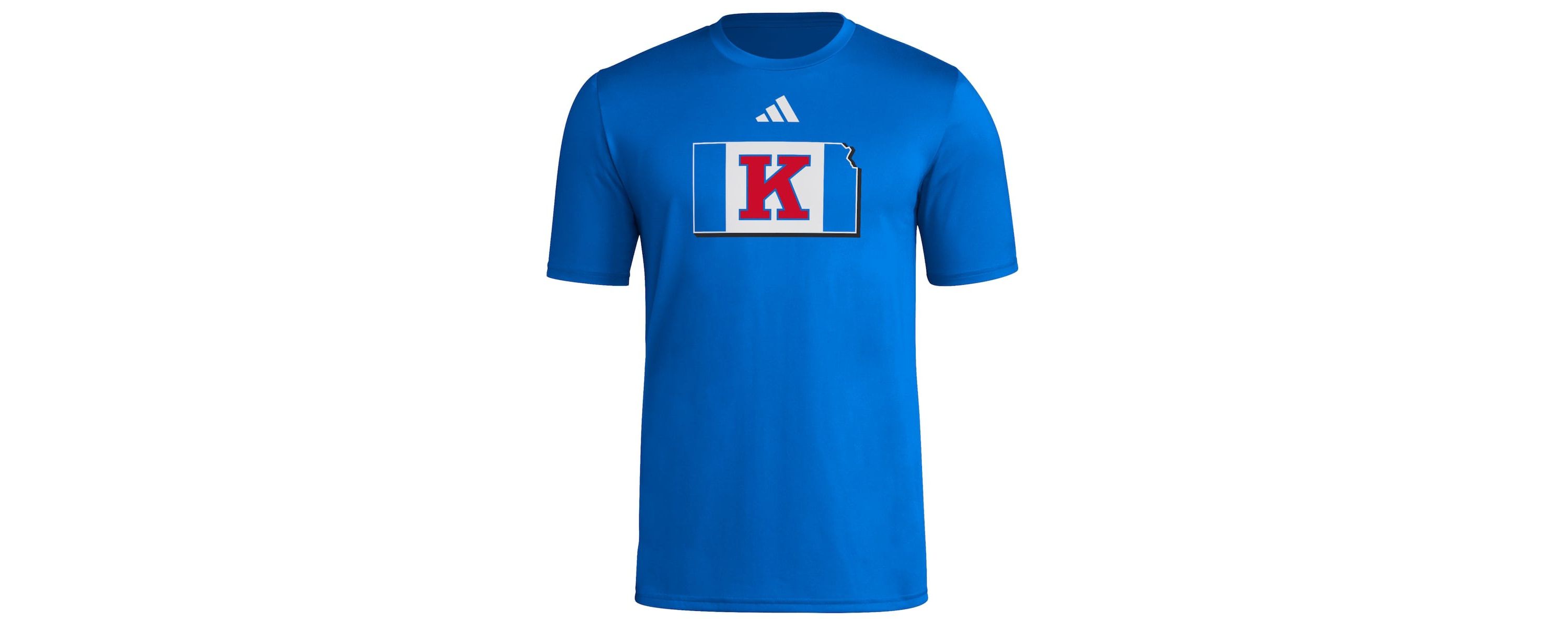 NCAA Kansas Jayhawks Basketball State Outline Pre-Game T-Shirt