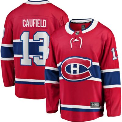 Men's NHL Fanatics Cole Caufield Montreal Canadiens Home Premier Breakaway Player Jersey, Red, Medium