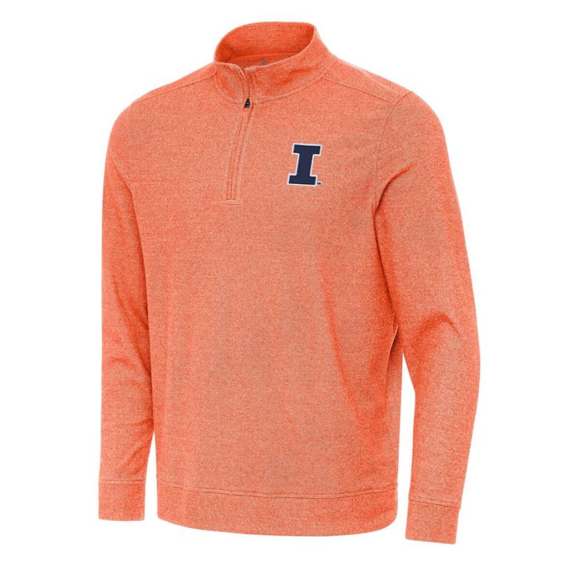 NCAA Illinois Fighting Illini Subtle Quarter-Zip Sweatshirt