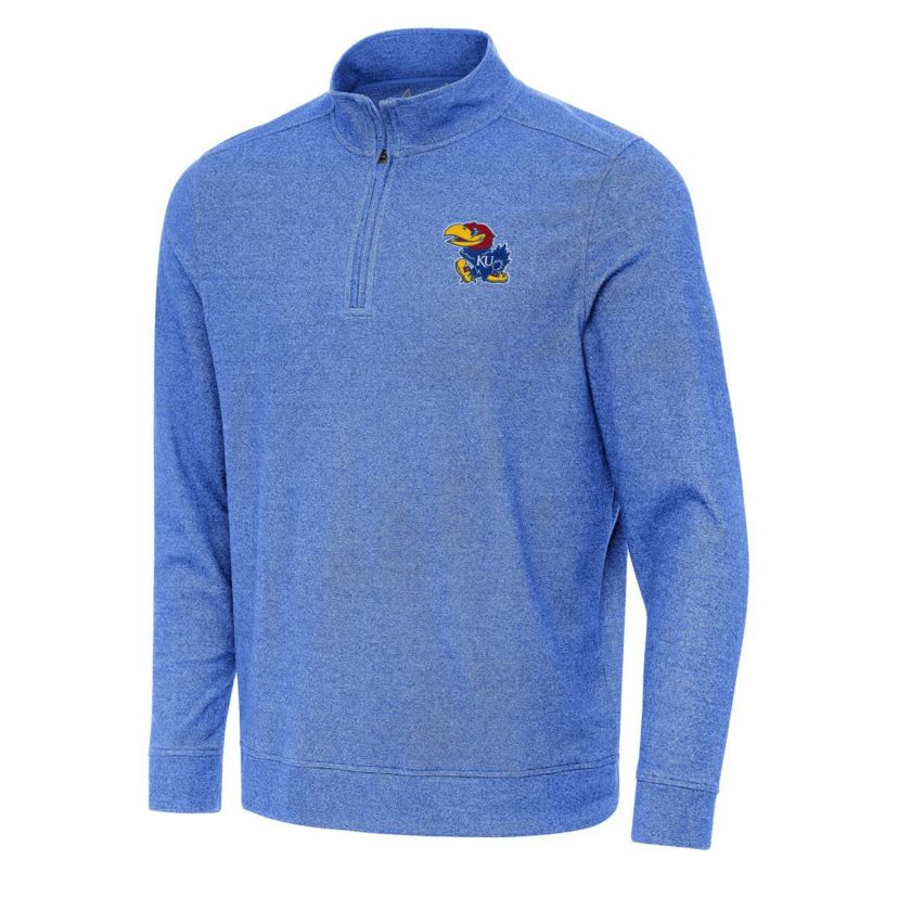 NCAA Kansas Jayhawks Subtle Quarter-Zip Sweatshirt