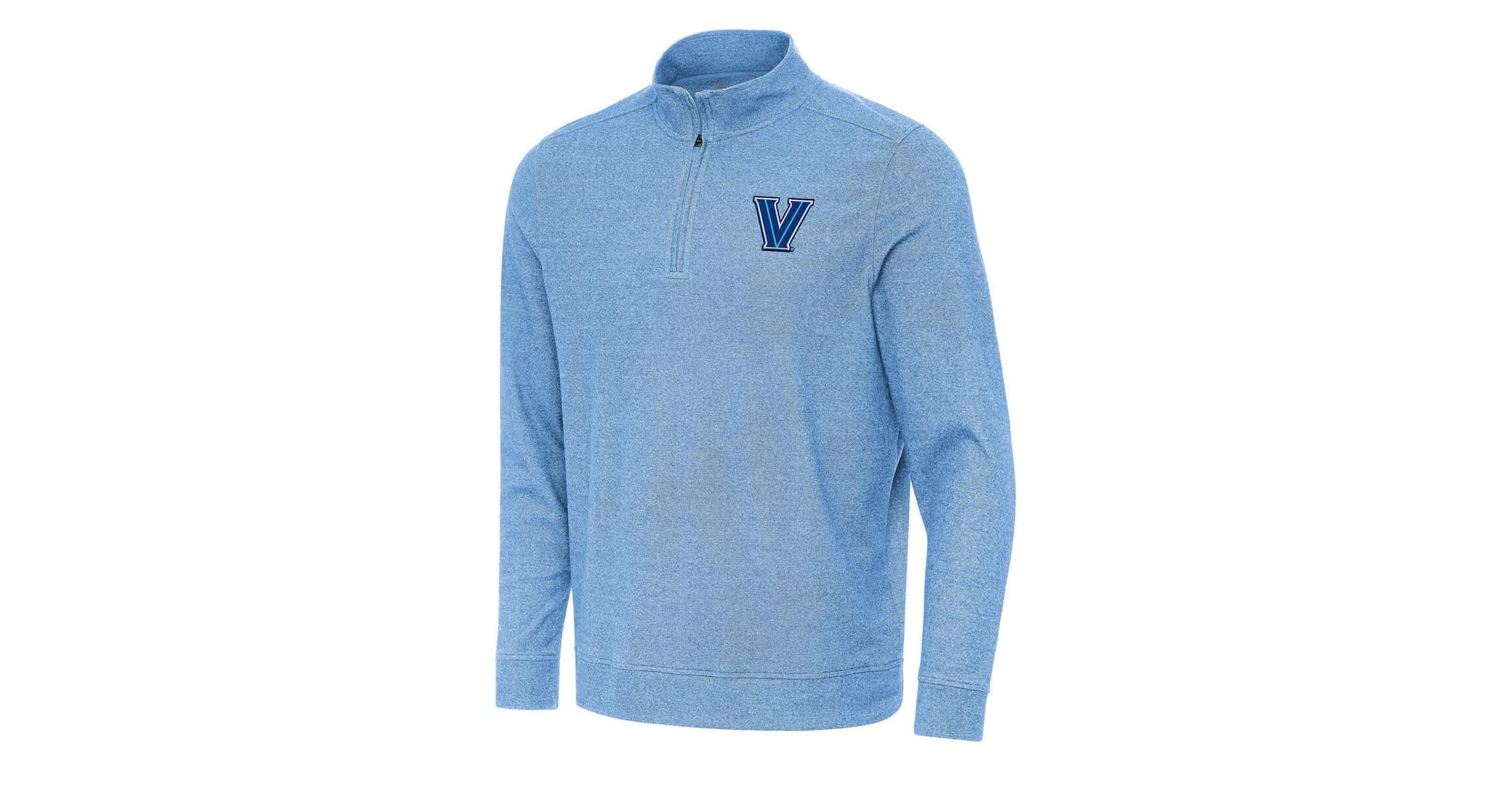 NCAA Powder Villanova Wildcats Subtle Quarter-Zip Sweatshirt