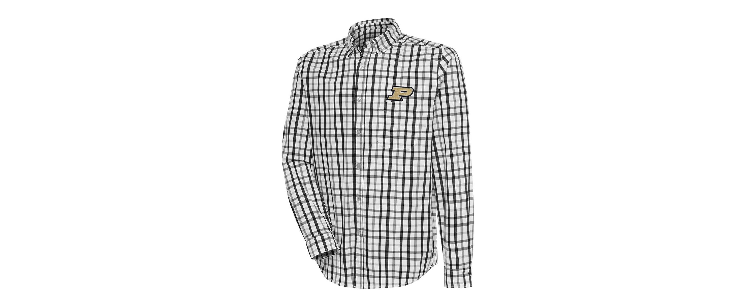 NCAA Purdue Boilermakers Tending Tri-Blend Button-Down Long Sleeve Shirt