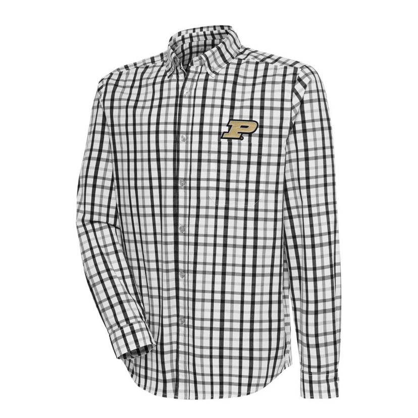 NCAA Purdue Boilermakers Tending Tri-Blend Button-Down Long Sleeve Shirt