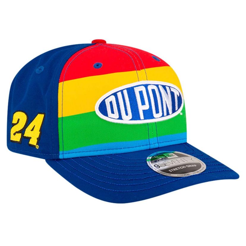 NASCAR Jeff Gordon Rainbow 9SEVENTY Stretch-Snap Hat