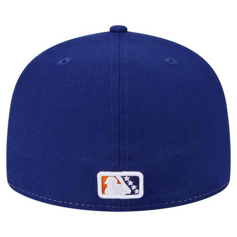 MiLB White/Orange Durham Bulls Authentic Collection 59FIFTY Fitted Hat
