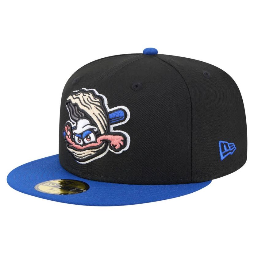 MiLB Black/Blue Biloxi Shuckers Authentic Collection 59FIFTY Fitted Hat