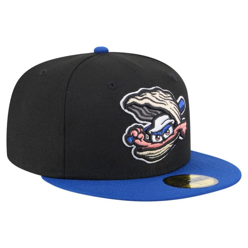 MiLB Black/Blue Biloxi Shuckers Authentic Collection 59FIFTY Fitted Hat