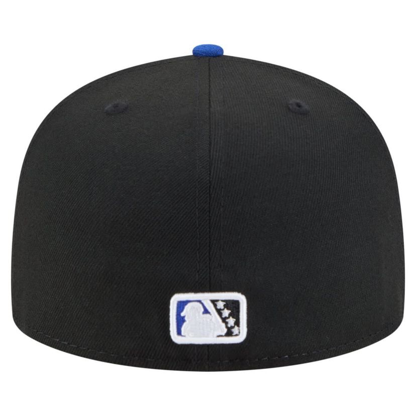 MiLB Black/Blue Biloxi Shuckers Authentic Collection 59FIFTY Fitted Hat