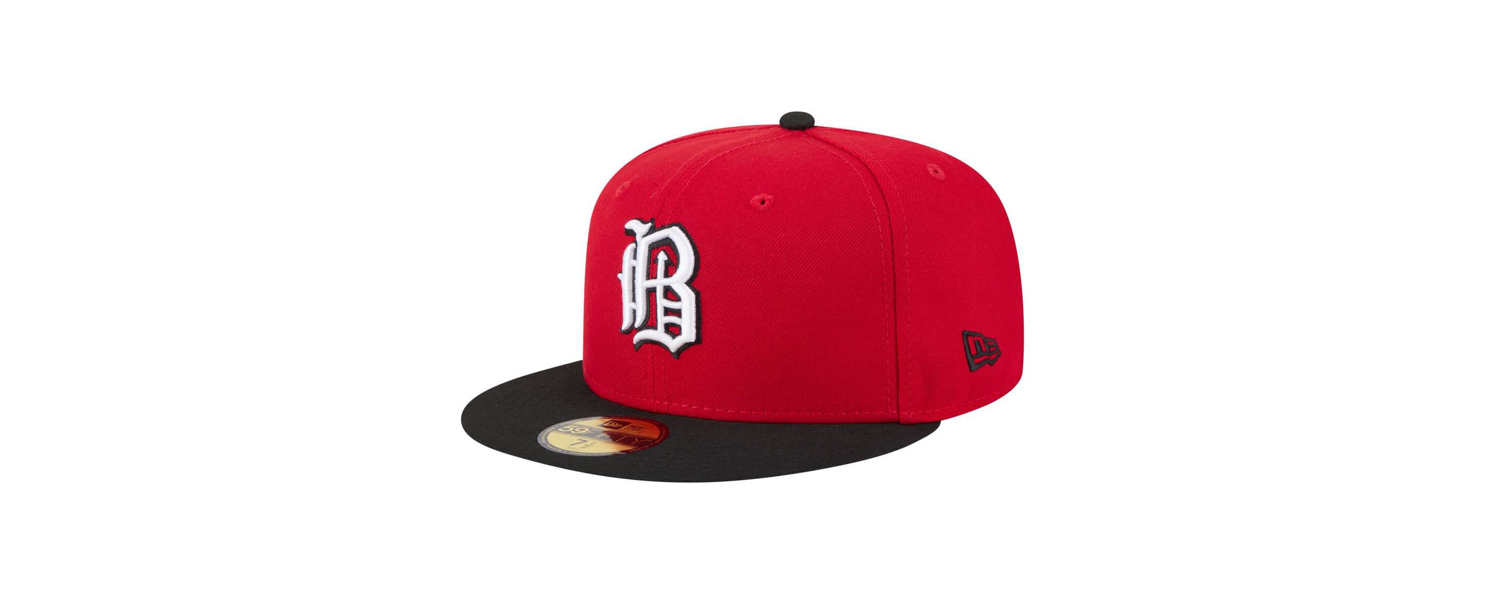 MiLB Red/Black Birmingham Barons Authentic Collection 59FIFTY Fitted Hat