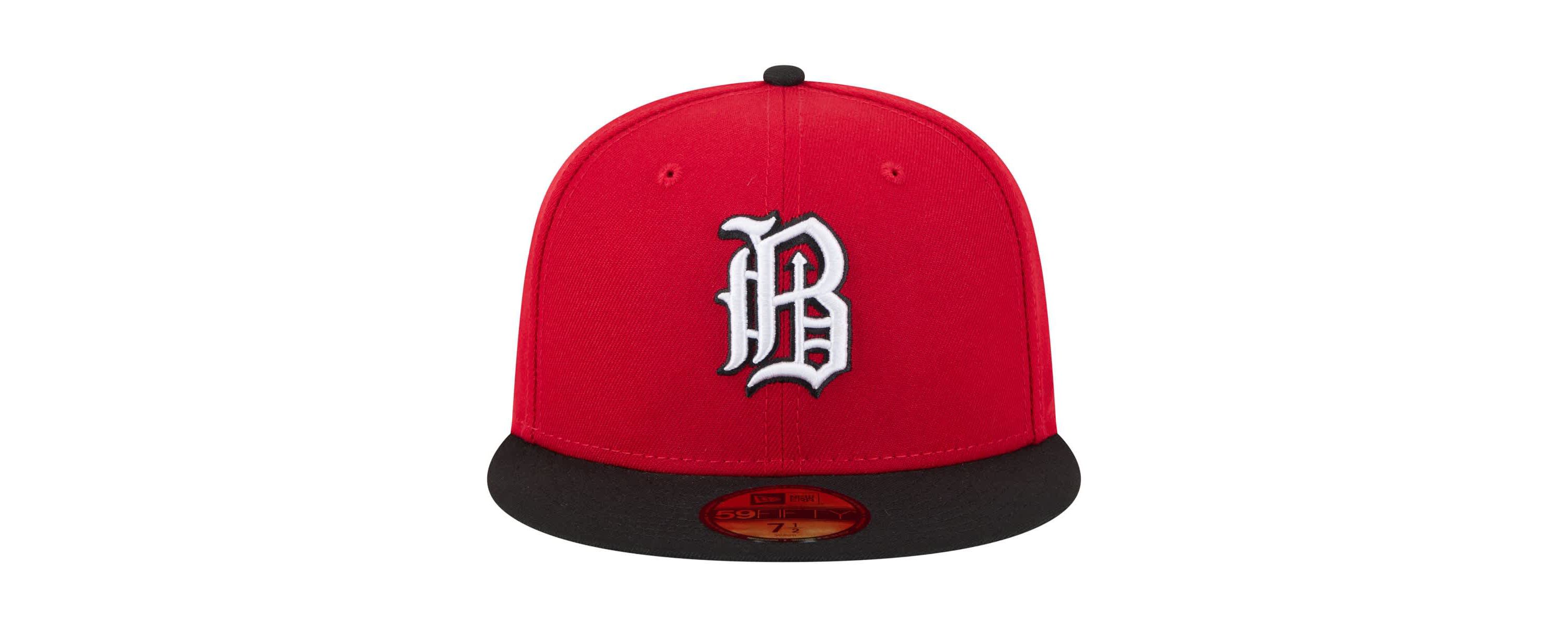 MiLB Red/Black Birmingham Barons Authentic Collection 59FIFTY Fitted Hat
