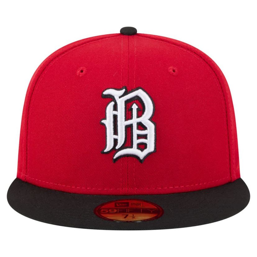 MiLB Red/Black Birmingham Barons Authentic Collection 59FIFTY Fitted Hat