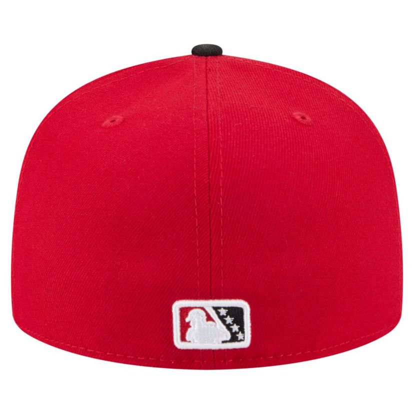 MiLB Red/Black Birmingham Barons Authentic Collection 59FIFTY Fitted Hat