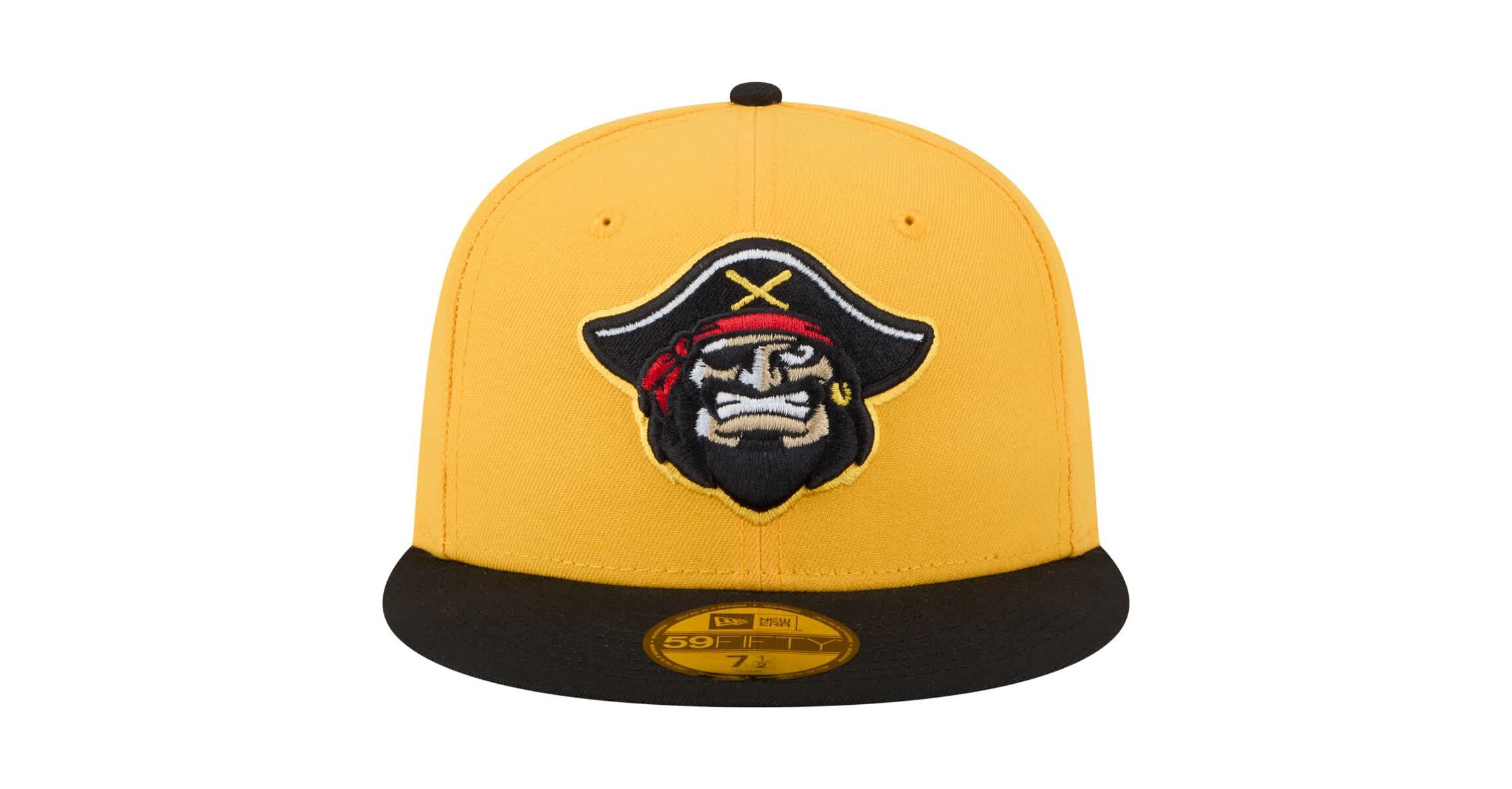 MiLB Yellow/Black Bradenton Marauders Authentic Collection 59FIFTY Fitted Hat