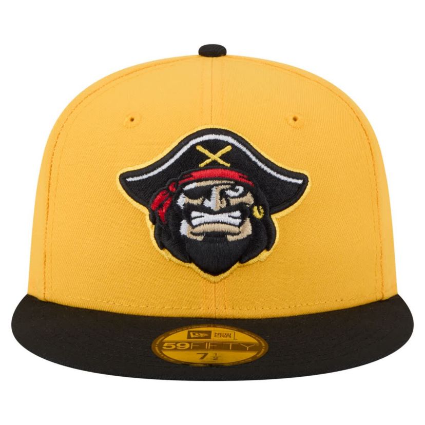 MiLB Yellow/Black Bradenton Marauders Authentic Collection 59FIFTY Fitted Hat