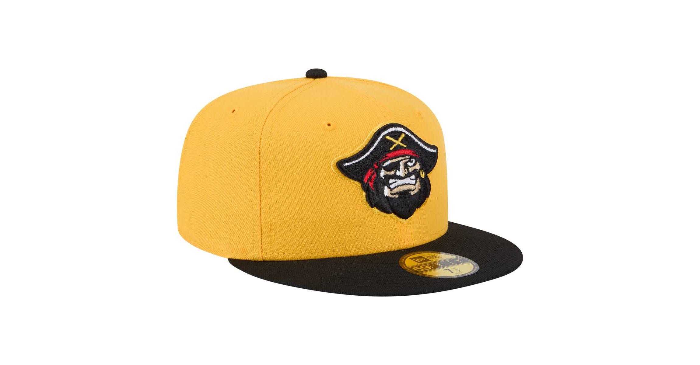MiLB Yellow/Black Bradenton Marauders Authentic Collection 59FIFTY Fitted Hat