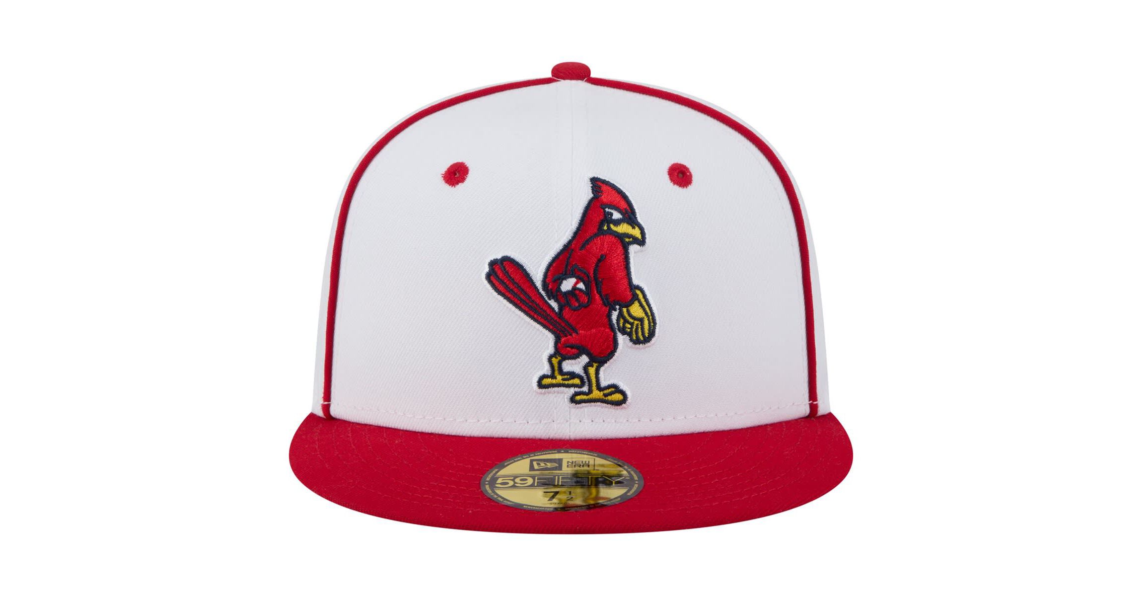 MiLB White/Red Memphis Redbirds Authentic Collection 59FIFTY Fitted Hat