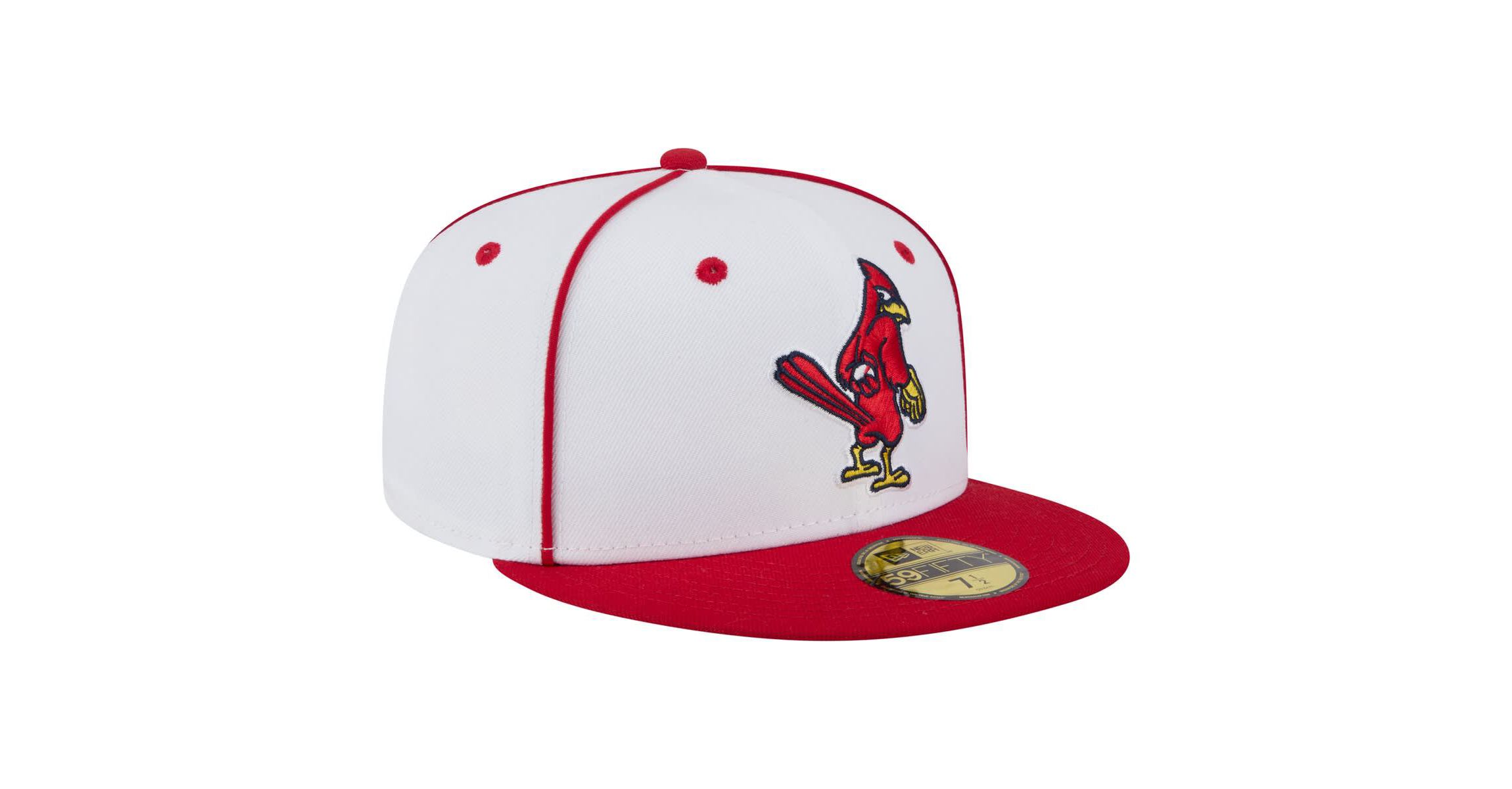 MiLB White/Red Memphis Redbirds Authentic Collection 59FIFTY Fitted Hat