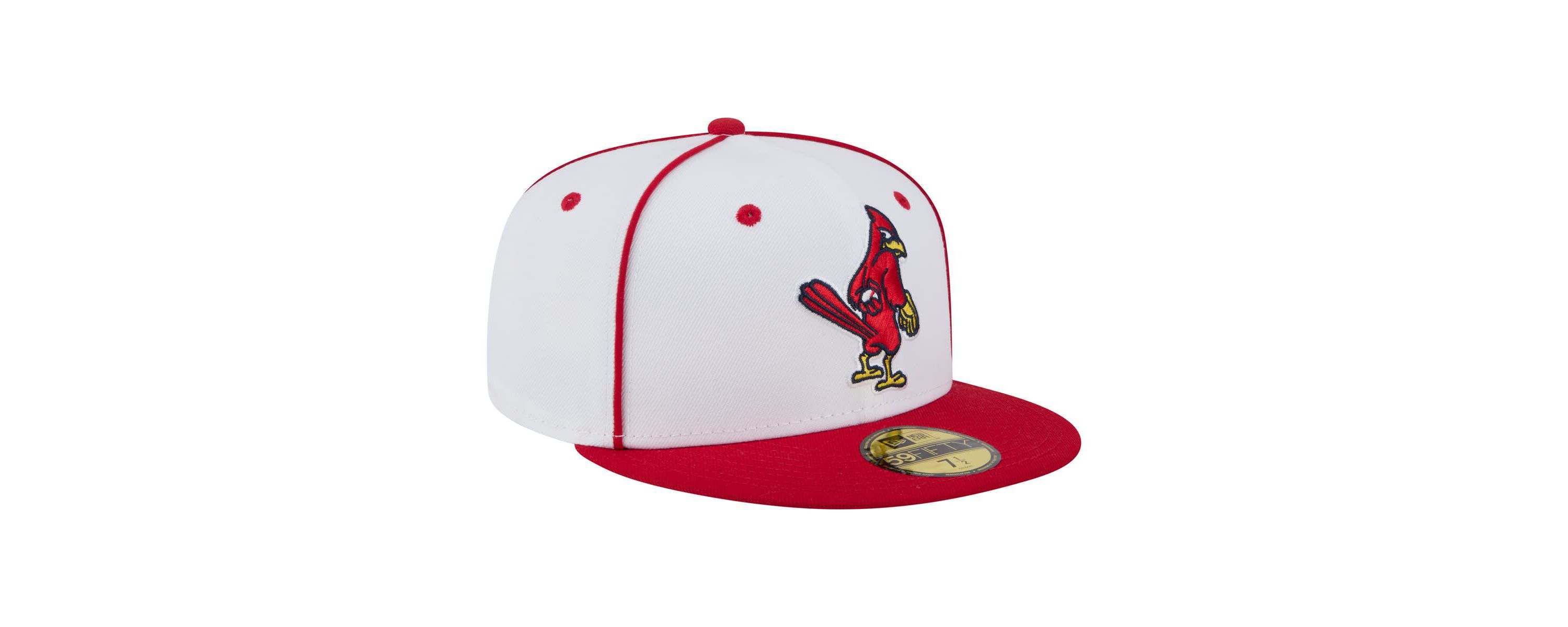 MiLB White/Red Memphis Redbirds Authentic Collection 59FIFTY Fitted Hat