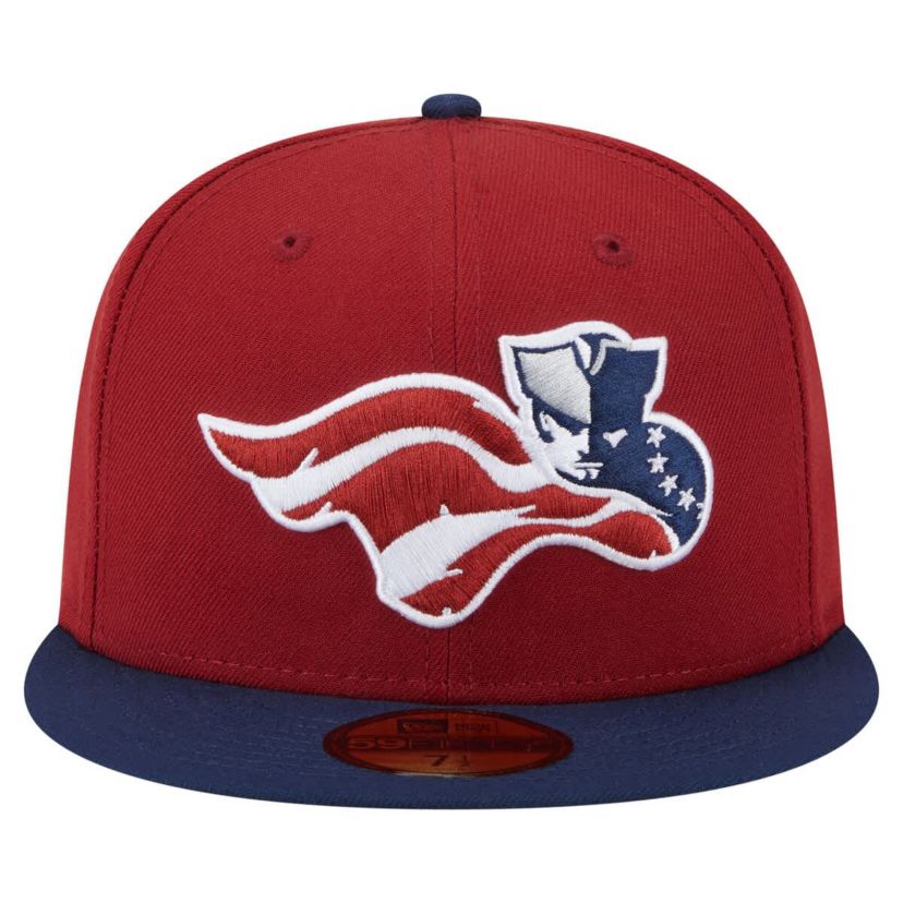 MiLB Burgundy/Navy Somerset Patriots Authentic Collection 59FIFTY Fitted Hat