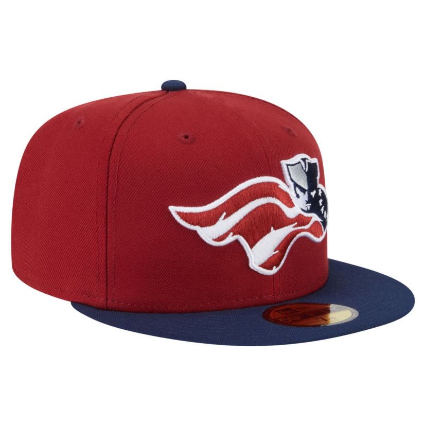 MiLB Burgundy/Navy Somerset Patriots Authentic Collection 59FIFTY Fitted Hat