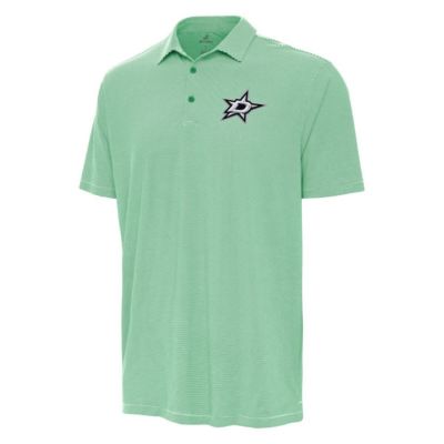 Antigua Men's NHL Kelly Dallas Stars Twine Polo, Green, Small