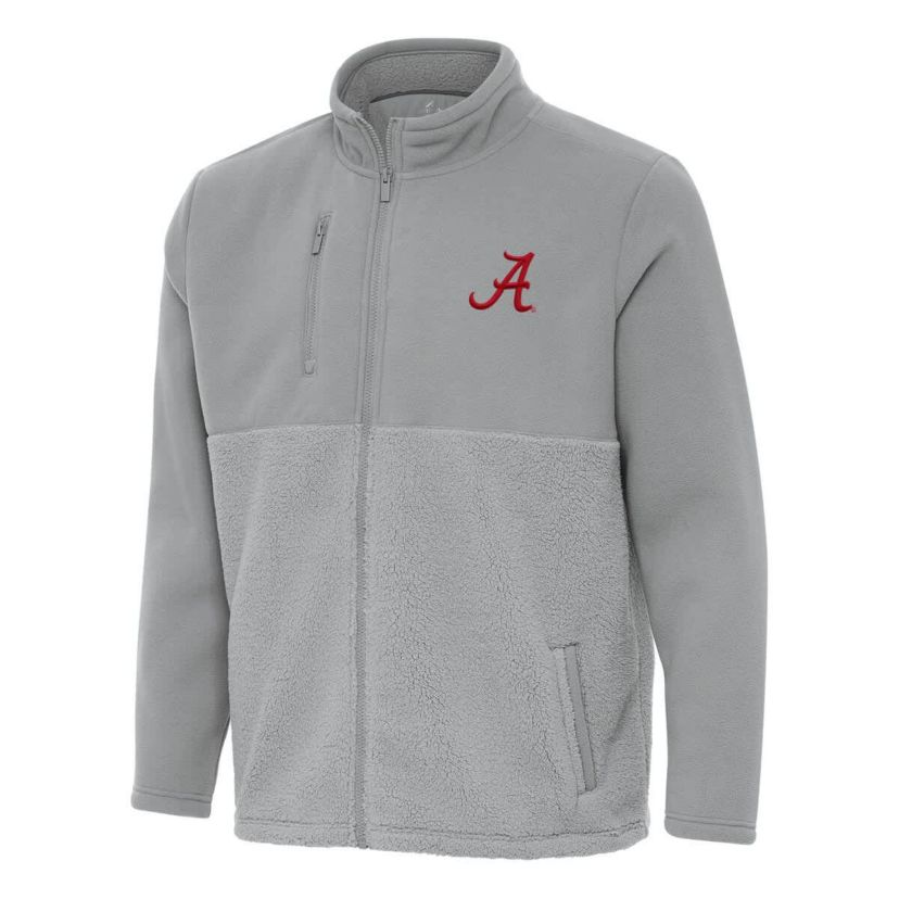 Veste Athlétique à Capuche Femme Colosseum Alabama Crimson Tide - Gris, Taille XL - Matière Stretch