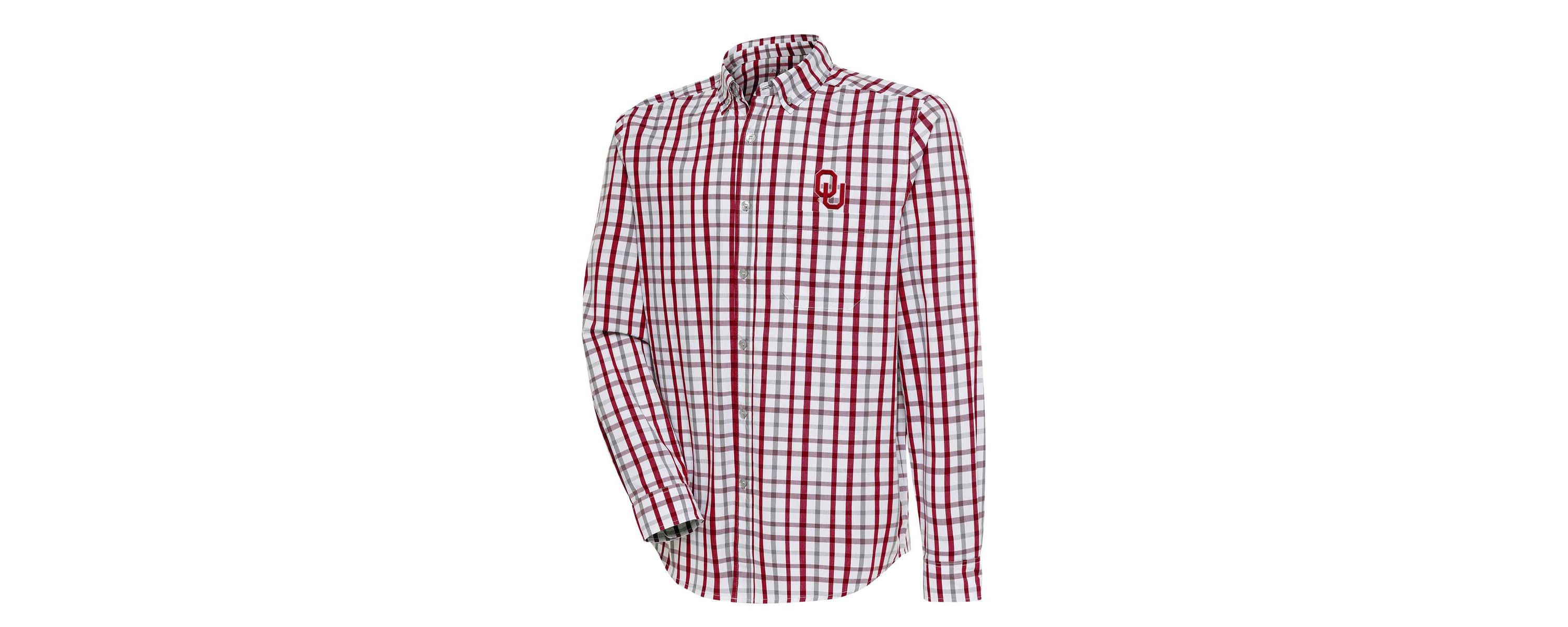 NCAA Oklahoma Sooners Tending Button-Down Long Sleeve Shirt