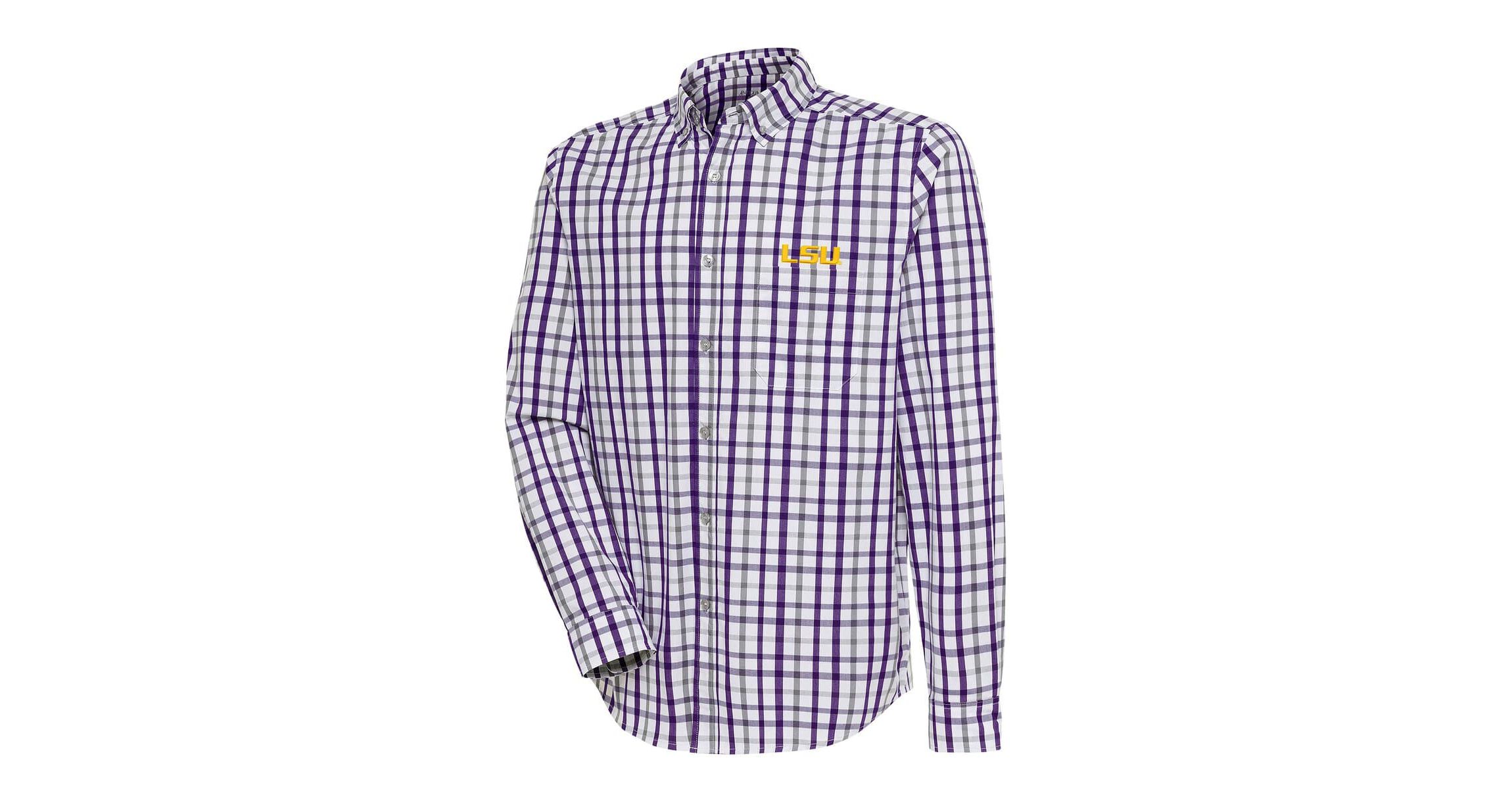NCAA LSU Tigers Tending 2 Button-Down Long Sleeve Shirt