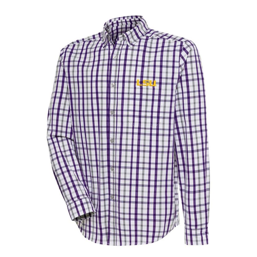NCAA LSU Tigers Tending 2 Button-Down Long Sleeve Shirt
