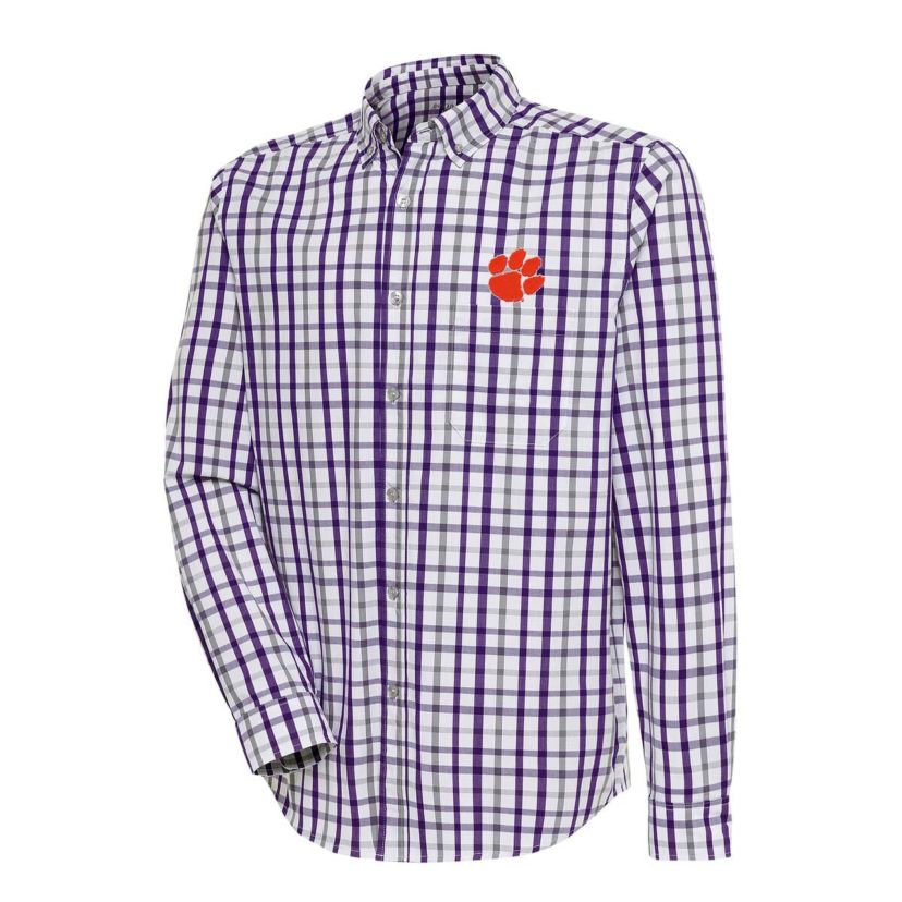 NCAA Clemson Tigers Tending 2 Button-Down Long Sleeve Shirt