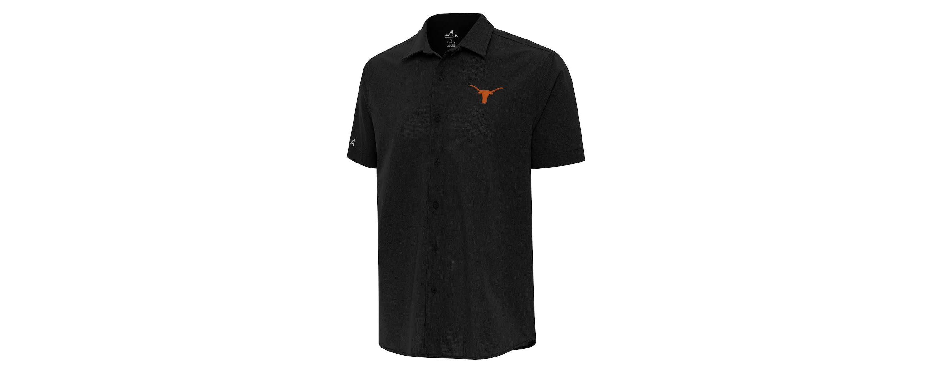 NCAA Texas Longhorns Activate Woven Short Sleeve Button-Down Shirt