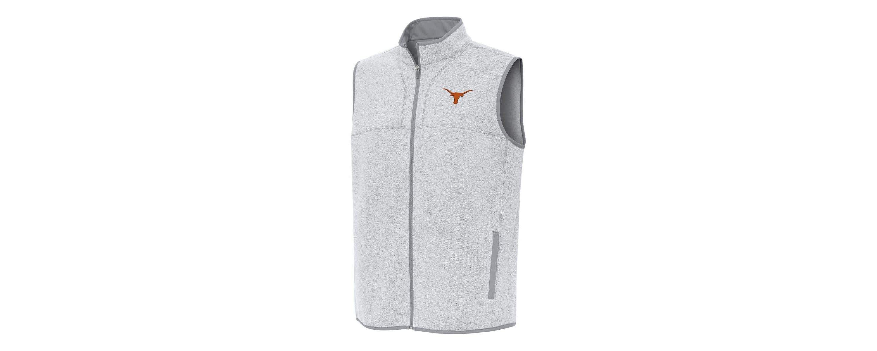 NCAA Heather Texas Longhorns Fortune Full-Zip Vest