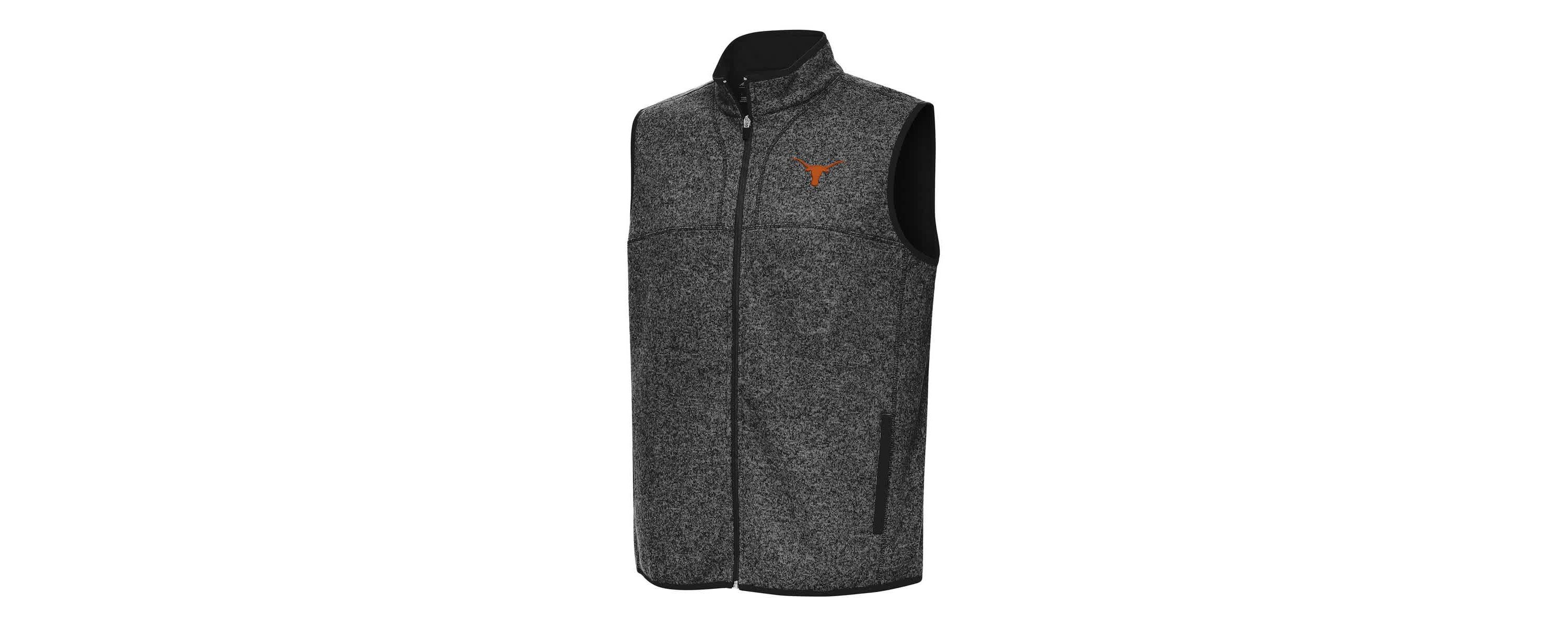 NCAA Heather Texas Longhorns Fortune Full-Zip Vest