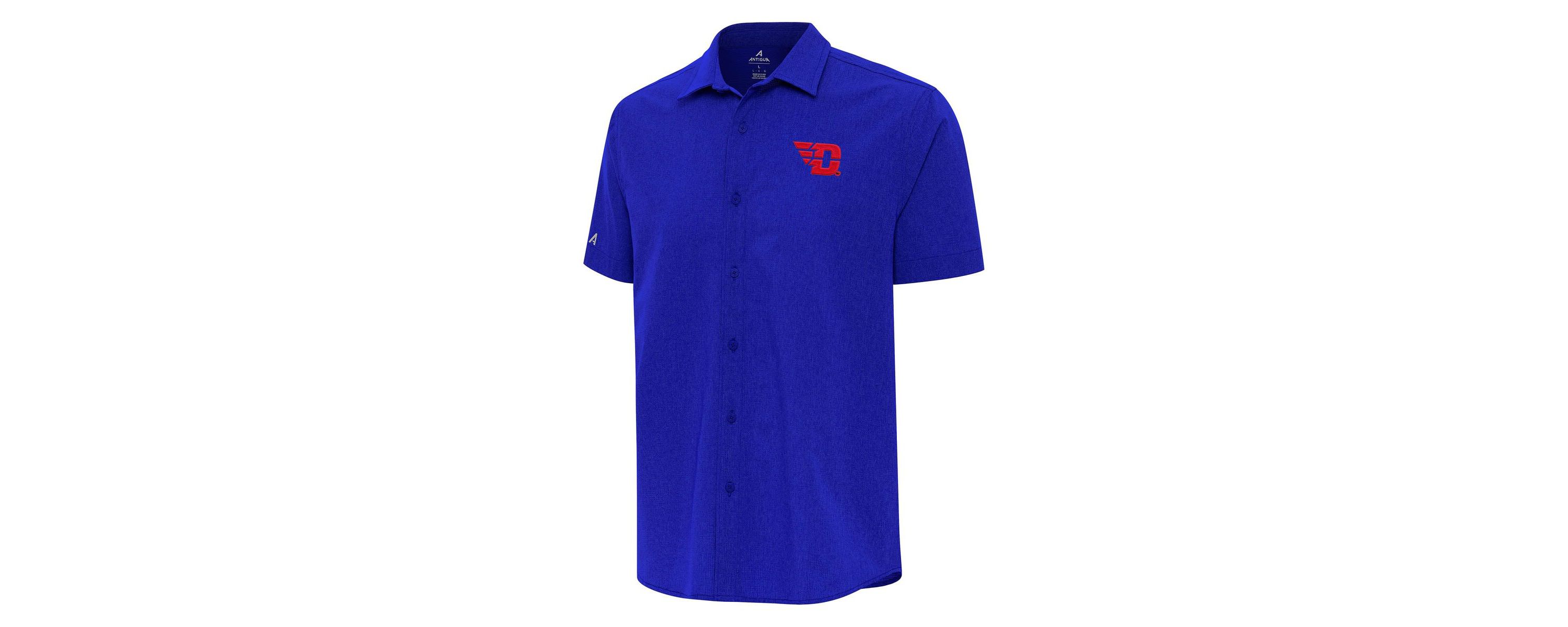 NCAA Dayton Flyers Activate Woven Short Sleeve Button-Up Shirt