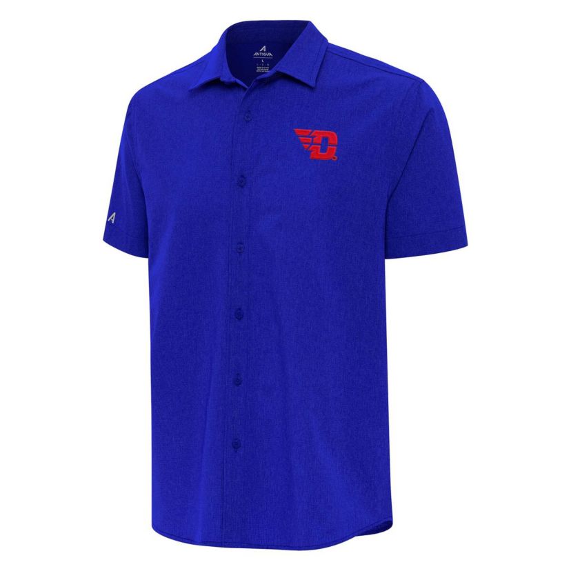 NCAA Dayton Flyers Activate Woven Short Sleeve Button-Up Shirt