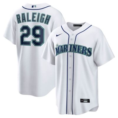 Men's MLB Nike Cal Raleigh Seattle Mariners Home Replica Player Jersey